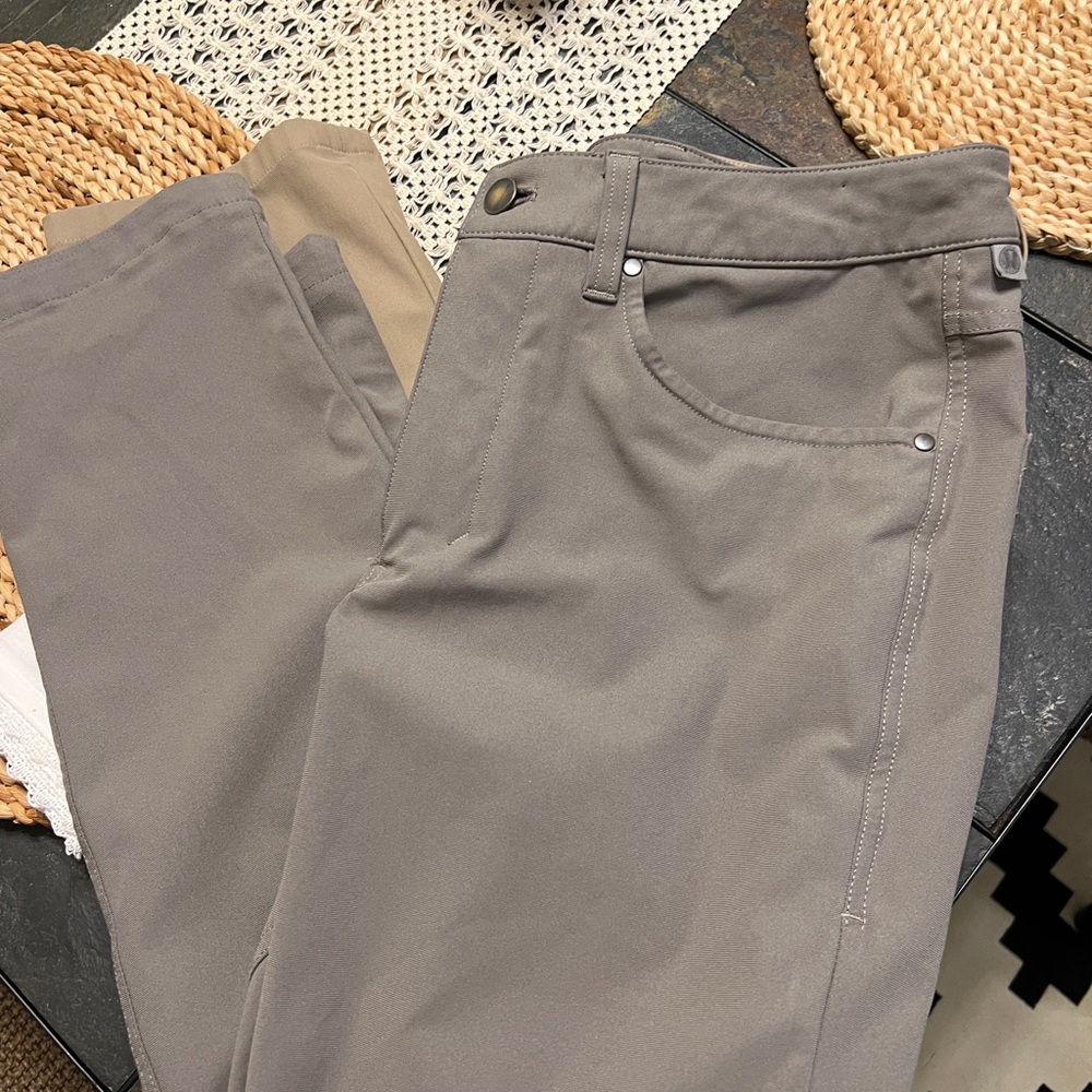 Lululemon Athletica Gray and Tan Chinos
